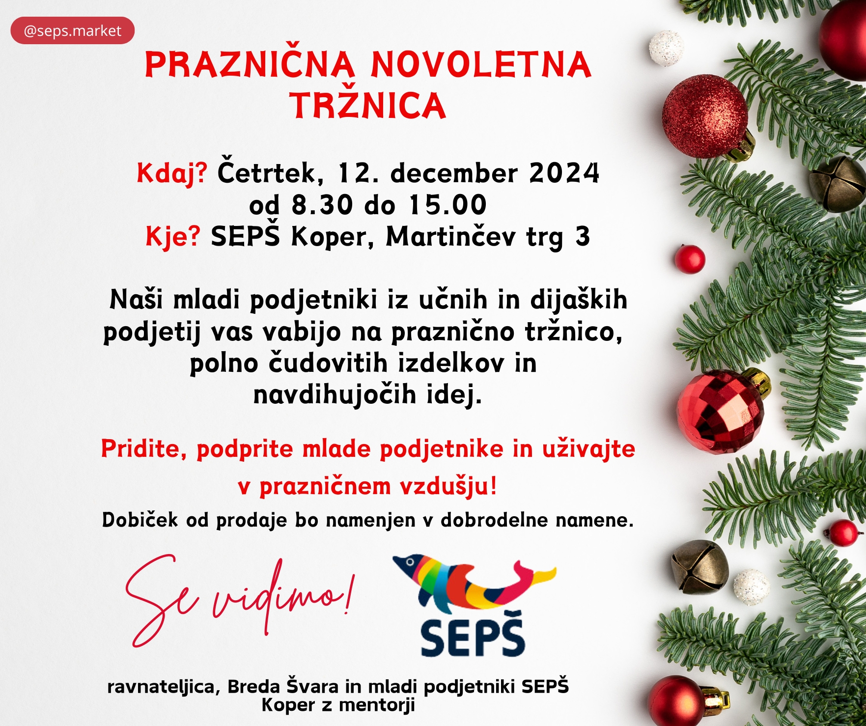 Praznična novoletna tržnica