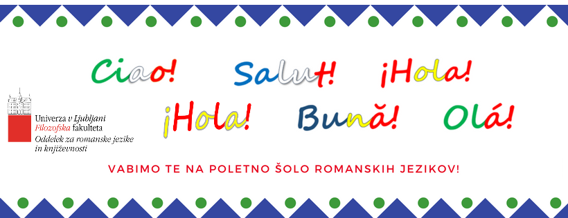 POLETNA ŠOLA ROMANSKIH JEZIKOV – delavnice za dijake in študente